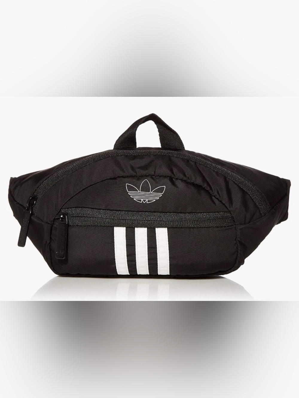 Adidas Originals National 3-Stripes Waist Pack, Unisex, black & white, EUC
